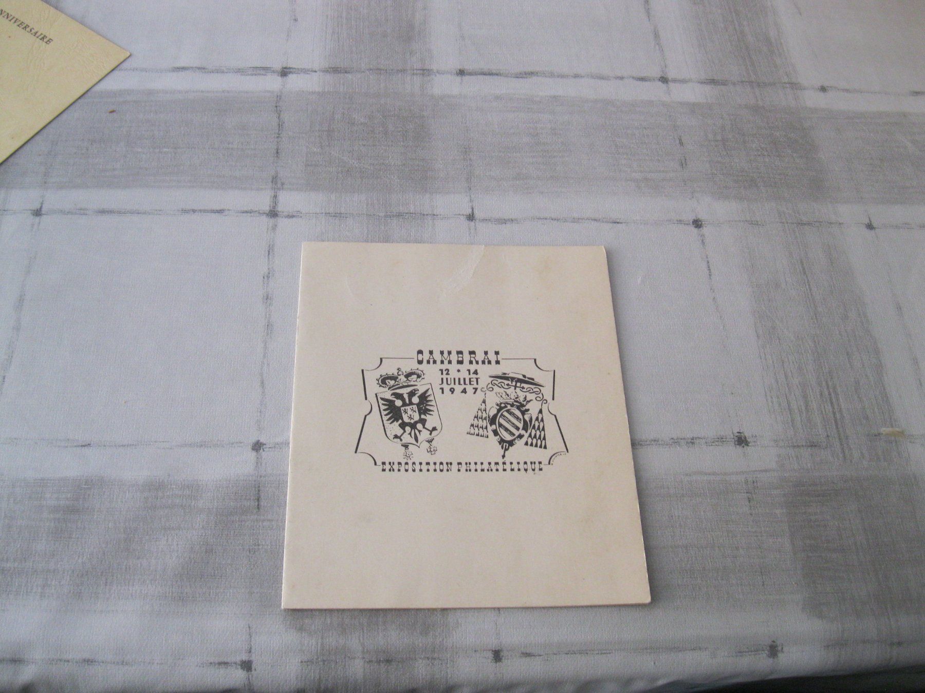 Cartoline postali: exposition philatélique Cambrais, juillet 1947 – Usato da Delemont venduto da toutdubon11 1