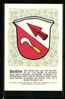 Künstler-AK Dachsen, Wappen