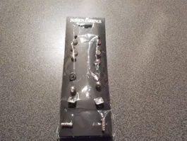 Ohrstecker silberfarbig 9 Stück