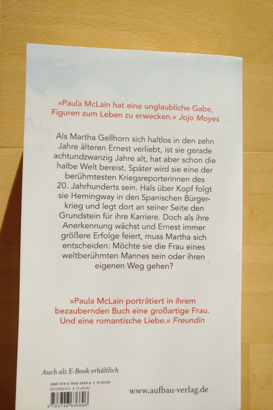 Bücher: HEMINGWAY UND ICH ----- Paula Mclain ----- NEU!!!! – Neu und originalverpackt aus Seltisberg von smi_x7rx 1