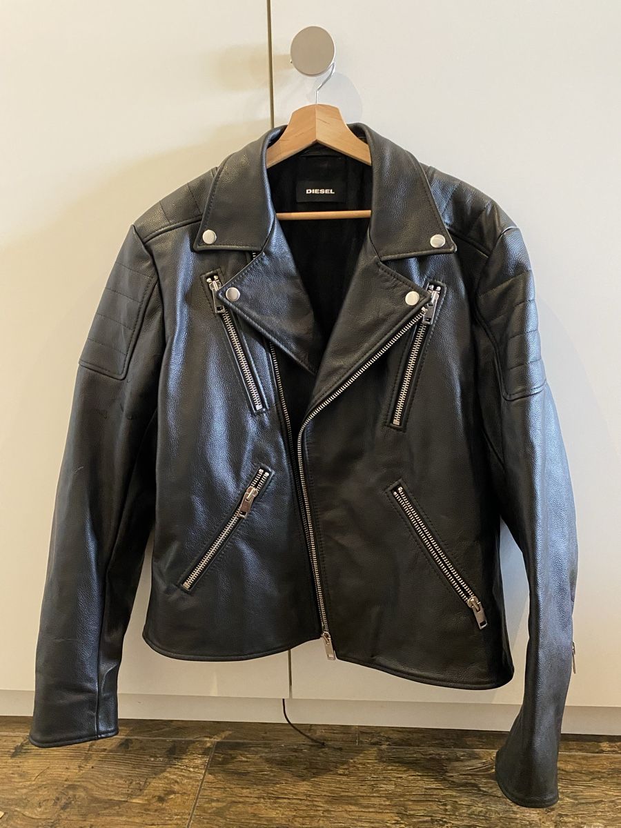 Diesel Jacken: Diesel Biker Herrenlederjacke – Neu (gemäss Beschreibung) aus Niederhasli von Sues89