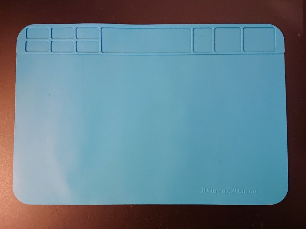 NEU - Gummi Reparatur Matte Unterlage Löten - 30x20cm - Blau