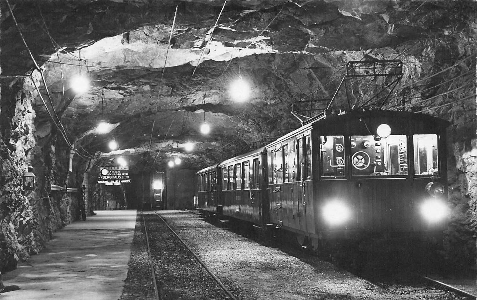 Ansichtskarten: Jungfraujoch Endstation bahn Bahnhof – Gebraucht aus Biasca von Blenio71