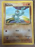 Pokemon Karte Machollo 52/102 Basis Set gebrauchter Zustand
