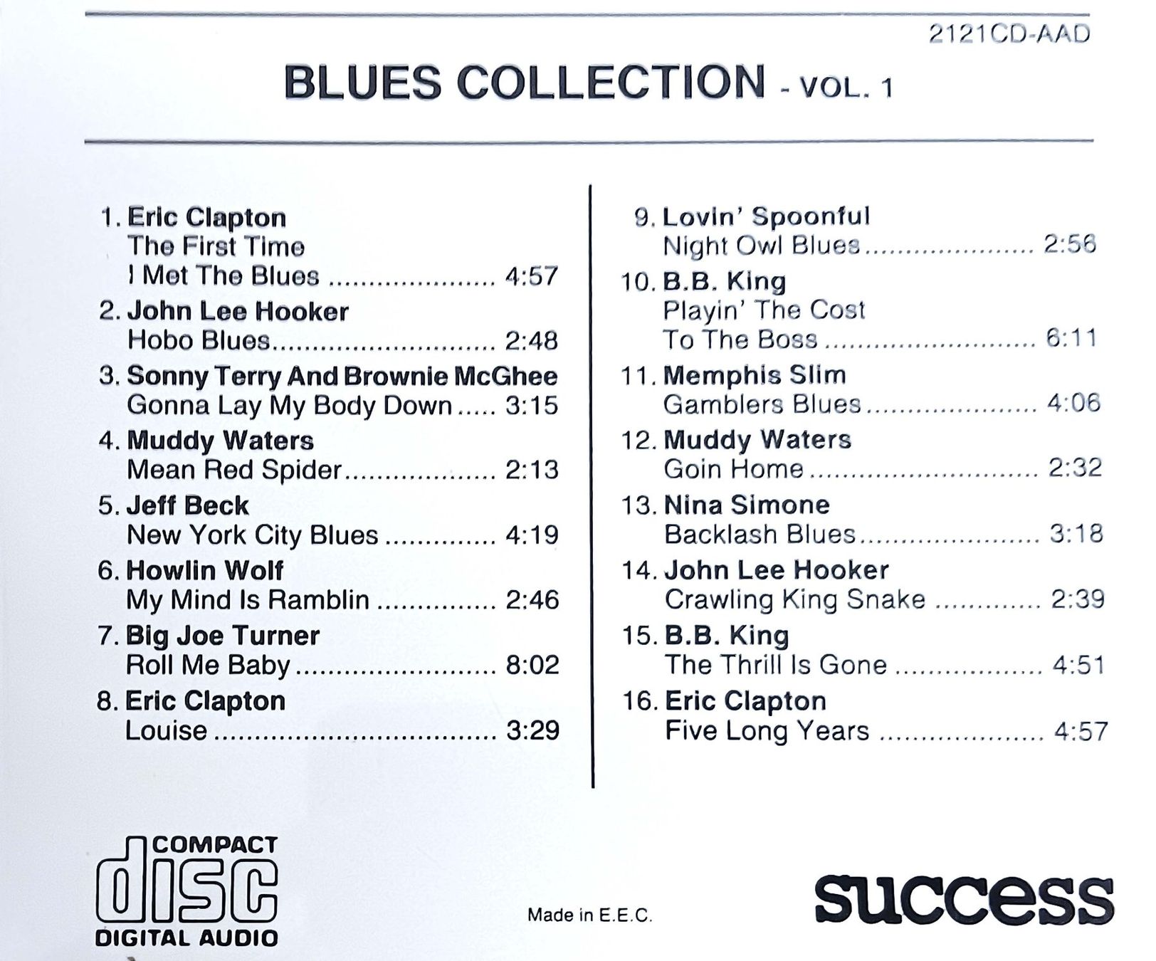 CD: 🎵 CD Blues Collection -  Vol 1 – Usato da Matzingen venduto da zingana 2