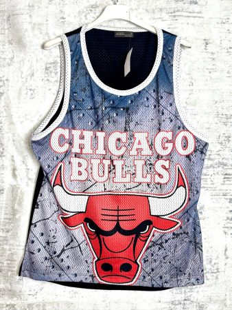WILEED CHICAGO BULLS "ALL OVER PRINT" NBA JERSEY SZ: M