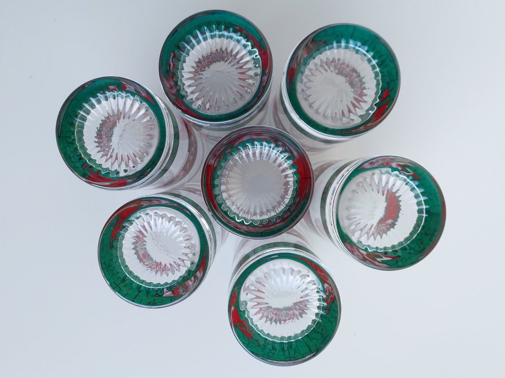Coca-Cola Bicchieri: 7 Coca Cola Gläser, Tiffany 90er, 2dl. – Usato da Wil SG venduto da Donaldus 5