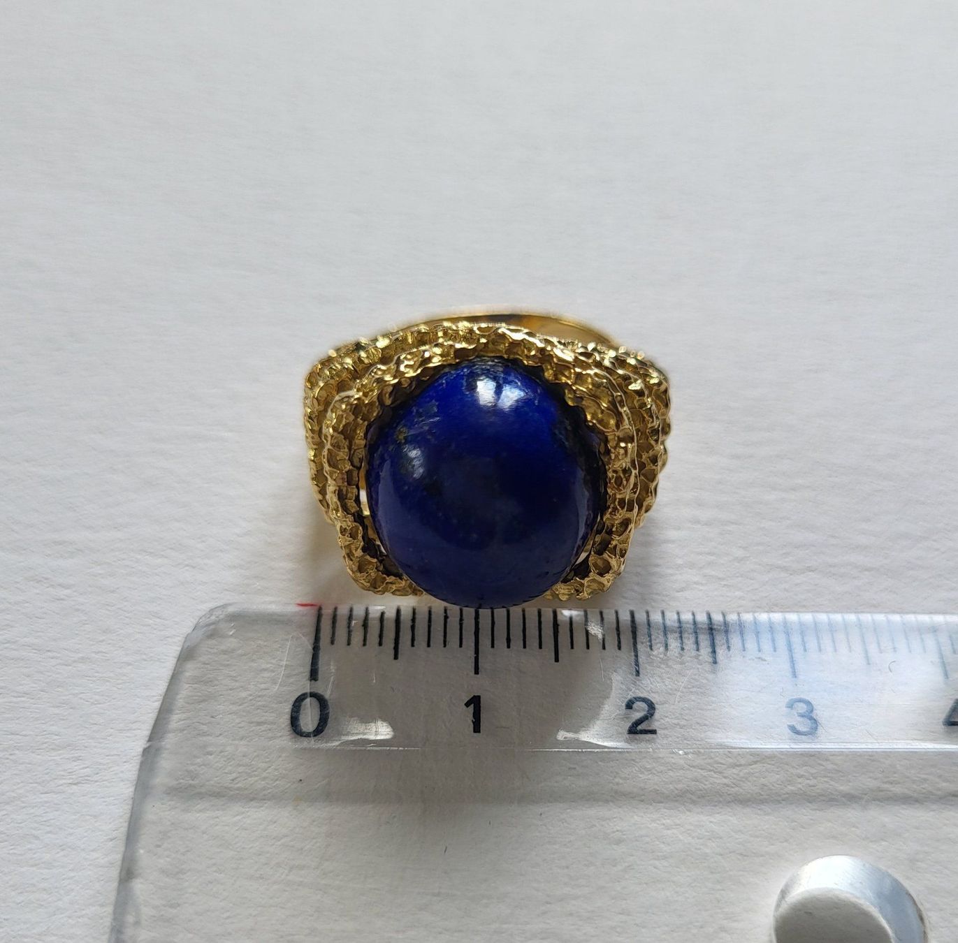 Ringe: 18 Karat 750 Massiv Gold Ring Mit Lapislazuli – Gebraucht aus Wald ZH von Aniade 3