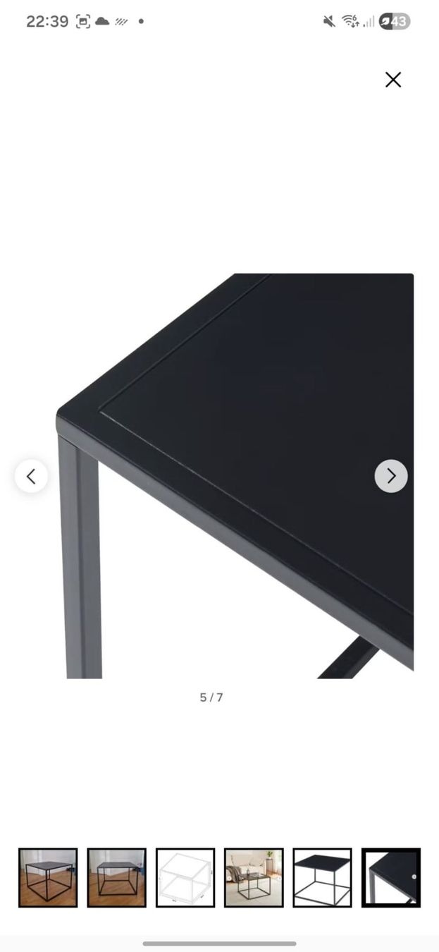 Ikea Tavoli: Schwarzer Cube-Couchtisch – Usato da Glattpark(Opfikon) venduto da GiuAp 5