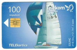 Telefonkarte Slowenien Chip-097 Segelschiff