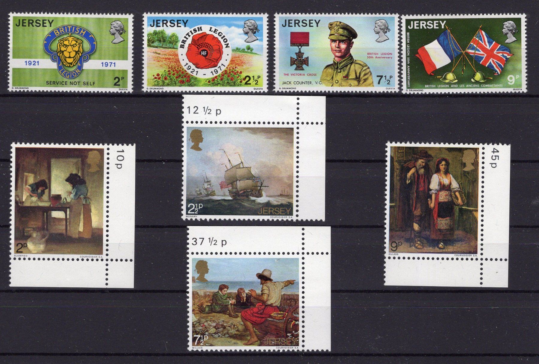 Tutti i francobolli: R5108  /  JERSEY 1971 neuf XX – Nuovo (secondo la descrizione) da Ste-Croix venduto da MONT-TAGNAC