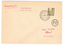 Lettre de Fribourg BPA A39 pour Zürich le 10.VI.37