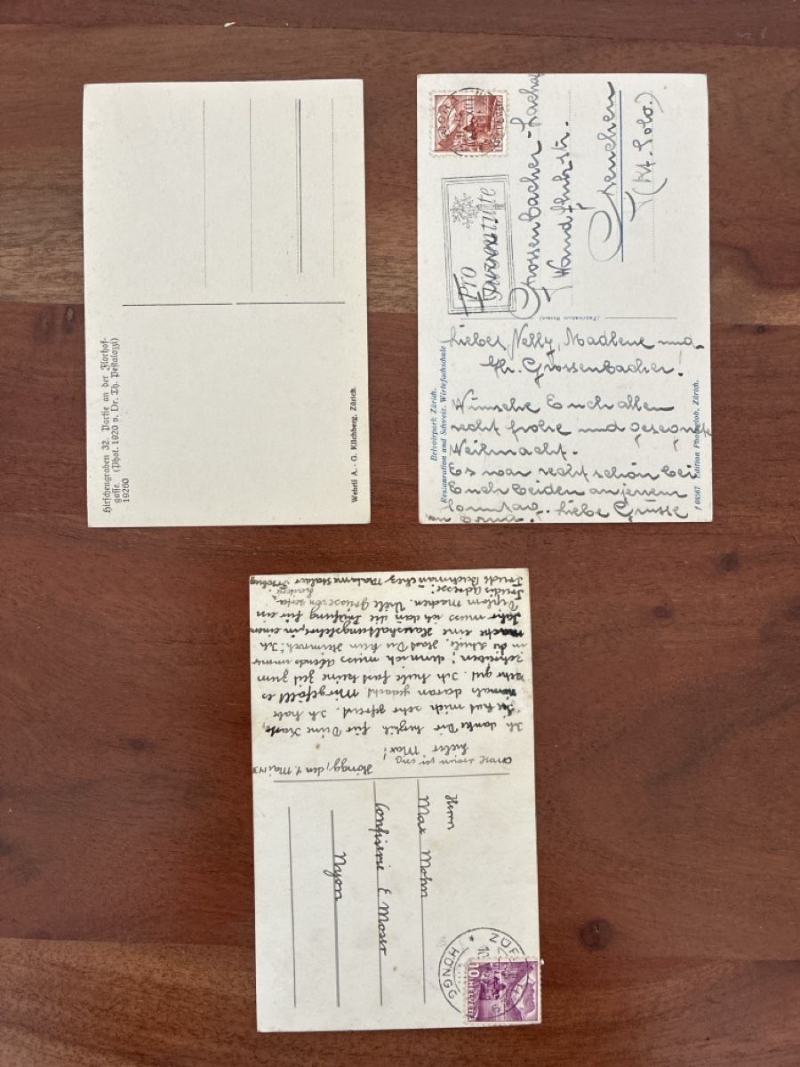 Cartes postales: 5 Ansichtskarten Schweiz diverse Häuser in Zürich  – D'occasion à Oftringen par Cla.vD.74 1