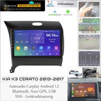 Kia K3 Cerato Autoradio Carplay 64GB Bluetooth Navi