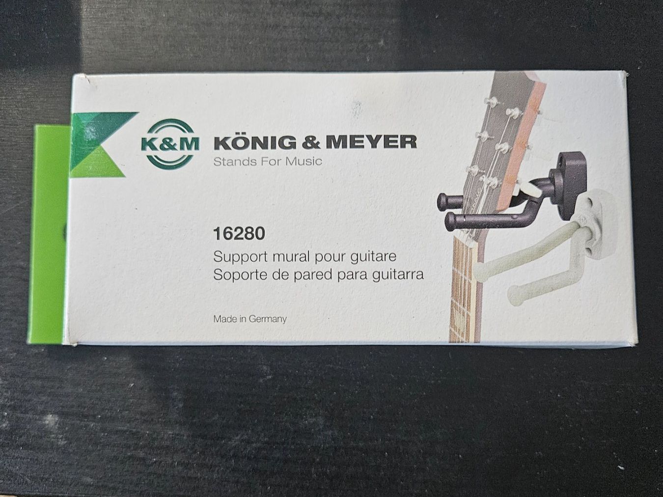 König & Meyer Fixations: König & Meyer Gitarrenwandhalter Black – Neuf (Voir description) à Wikon par Mr.Saxer