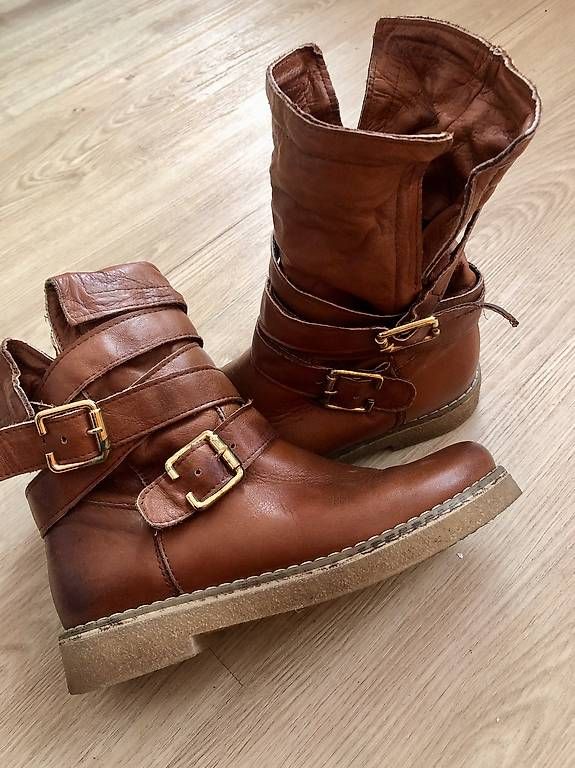 Damenschuhe: Just 4 Me braune Boots/Stiefelette, Gr. 37 – Gebraucht aus Zürich von lino07 1