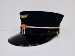 alter Eisenbahner Hut RVT VAL DE TRAVERS Bähnler Uniform
