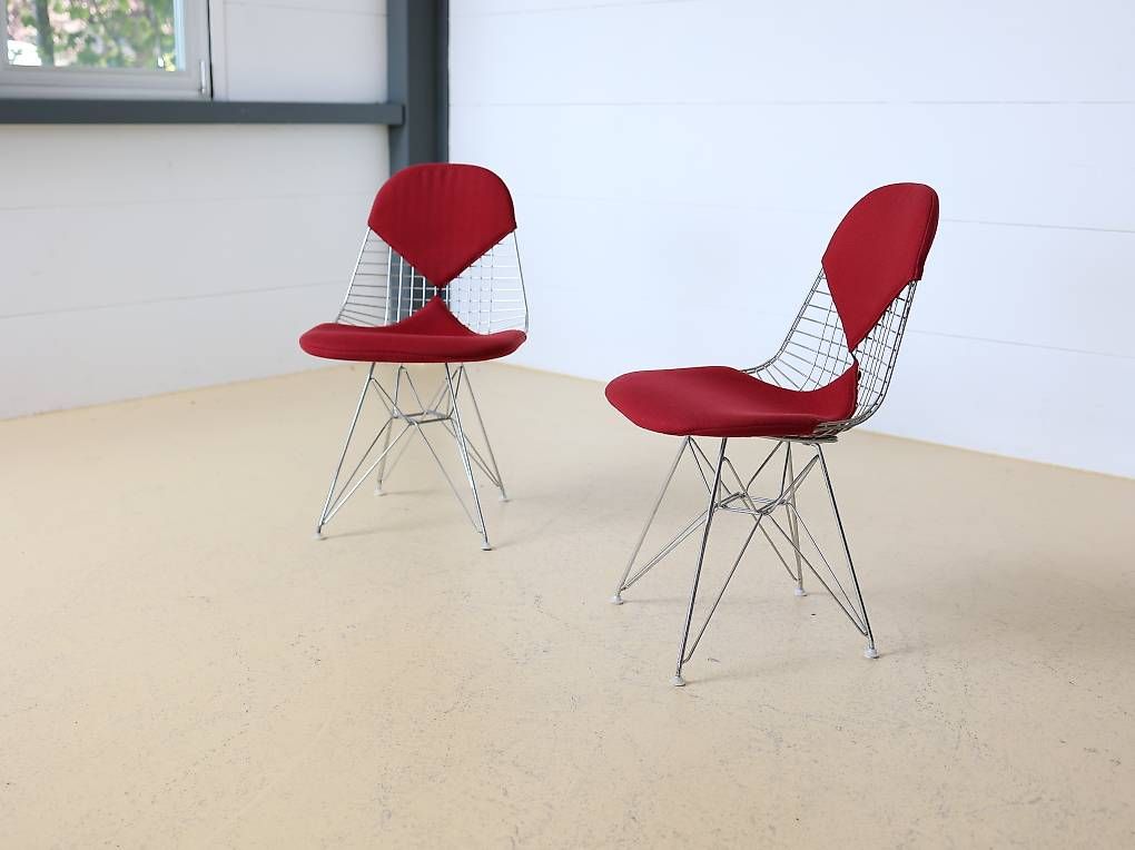 Vitra Sedie: VITRA Wire Chairs von Eames in Rot – Usato da Meinisberg venduto da atelier_TILIJA 6