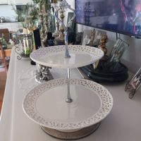 Garten Zeit : 2stöckige Etagere  /Vintage