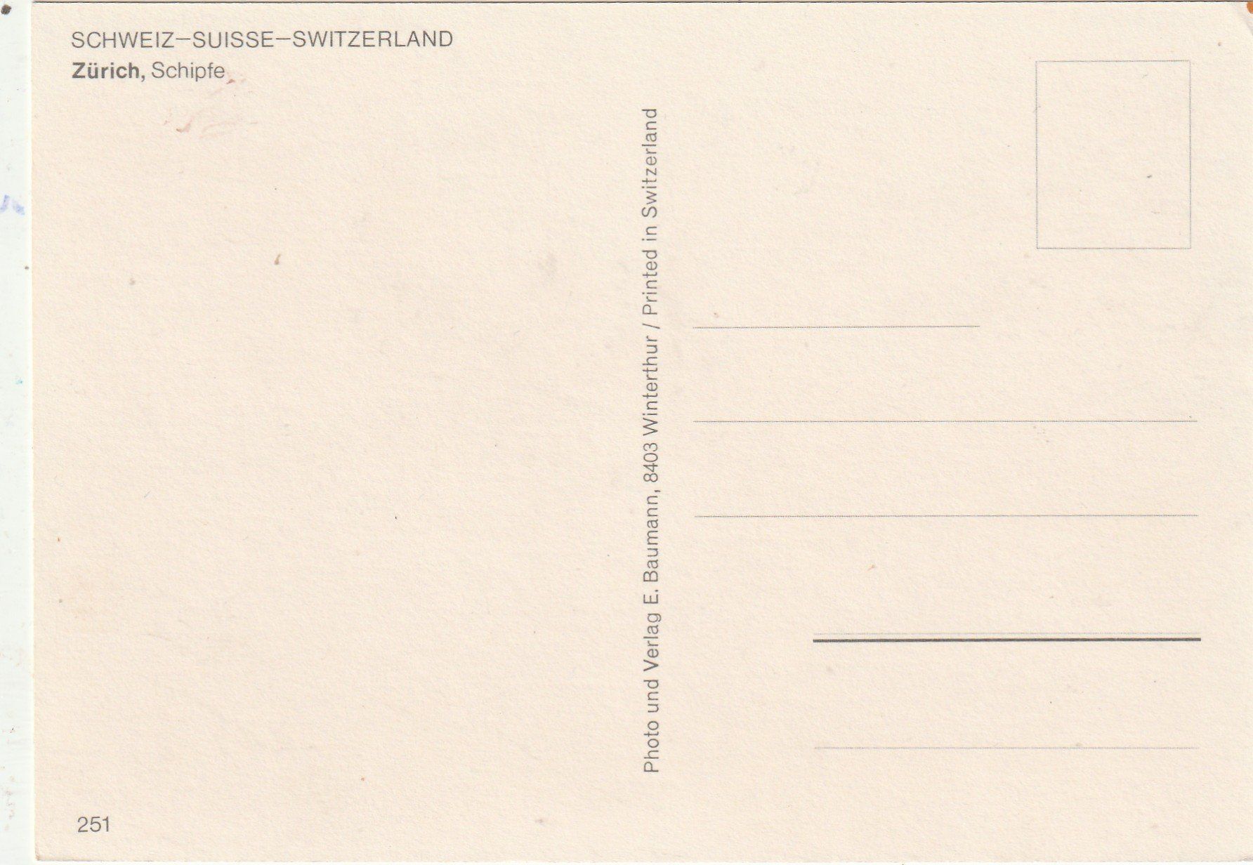 Cartoline postali: Zürich – Usato da Lumbrein venduto da made02 1