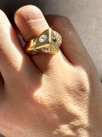 LOUIS VUITTON Crystals Trunkies Ring
