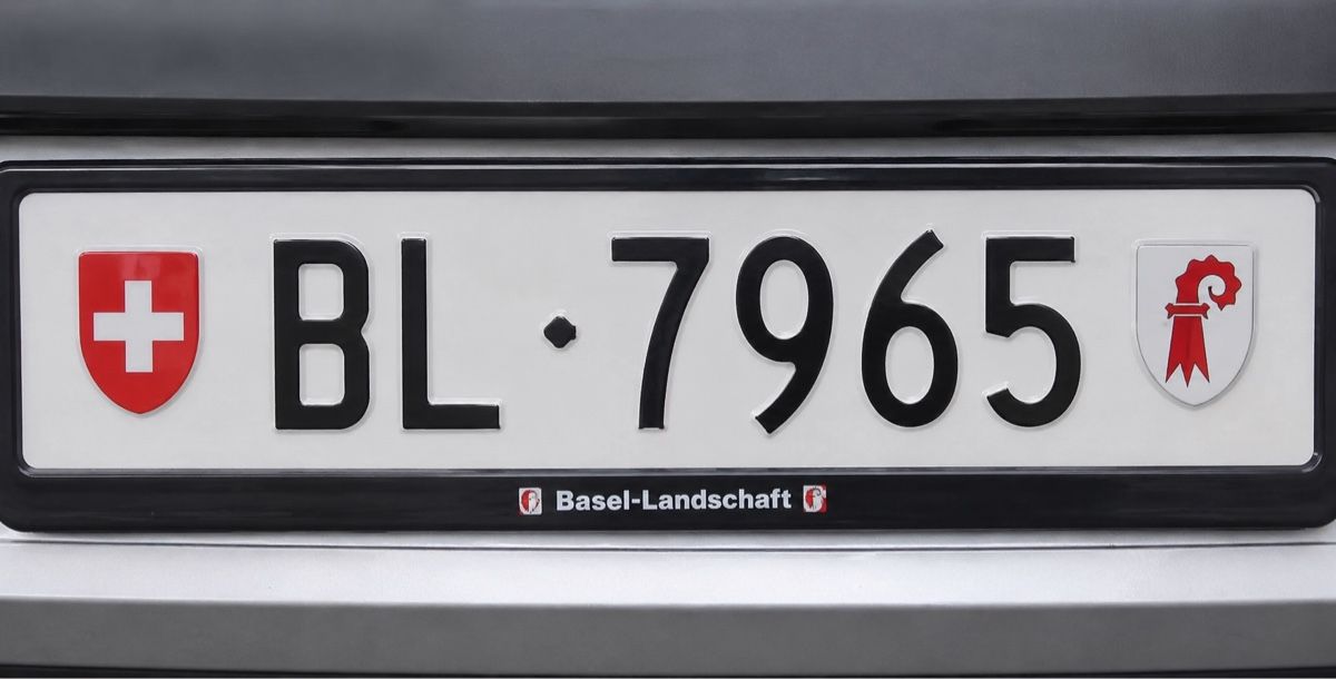 Insegne: Kontrollschild/Kennzeichen BL 7965 – Usato da Birsfelden venduto da IboCln