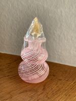 Parfumflakon Glas rosa Murano Neu vintage