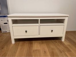 Ikea hemnes White TV Bench with Two Drawers and Shelves