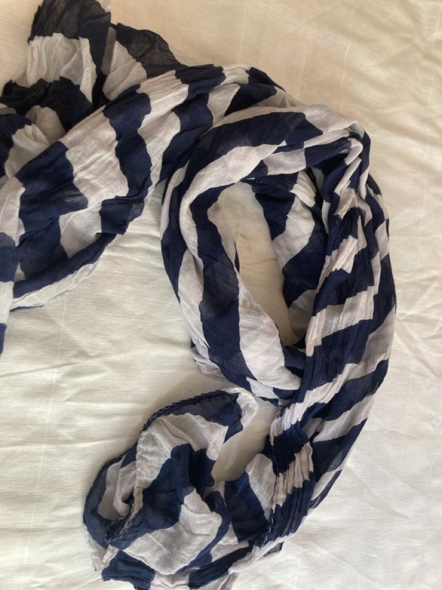 Foulard & Sciarpe: Gaastra Scarf Blue White Striped Pattern  – Usato da Zürich venduto da sele_x 3
