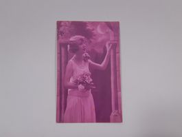 Colorierte vintage Postkarte