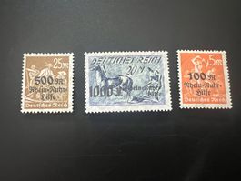 Deutsches Reich Nr. 258-260 "Rhein/Ruhrhilfe 1923 *  (4784)