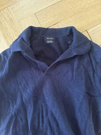 Dunkelblauer Massimo Dutti Pullover M