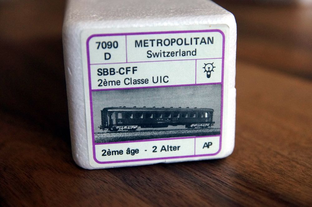 Metropolitan Modelleisenbahnen: Metrop/API 7090 D - SBB Personenwagen 2. Klasse UIC – Gebraucht aus Schönenwerd von Steidi 2