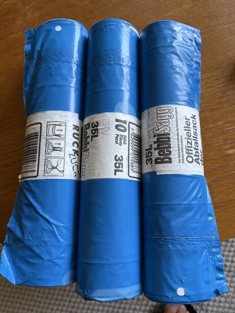 Abfalleimer: 3x Basler Abfallsack 35l – Neu und originalverpackt aus Zürich von zucchetti13