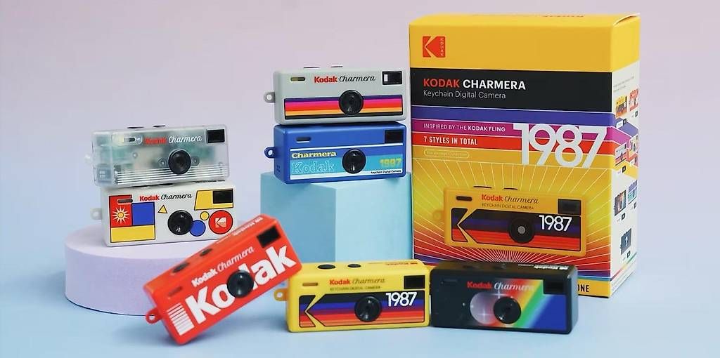 Fotocamera: KODAK Charmera 1987 Keychain Retro Digitalkamera: Grey – Usato da Basel venduto da jenny.jenny 4