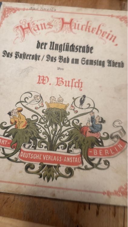 Libri: Antikes Kinderbuch "Hans Huckebein" – Usato da Frauenfeld venduto da aluma14