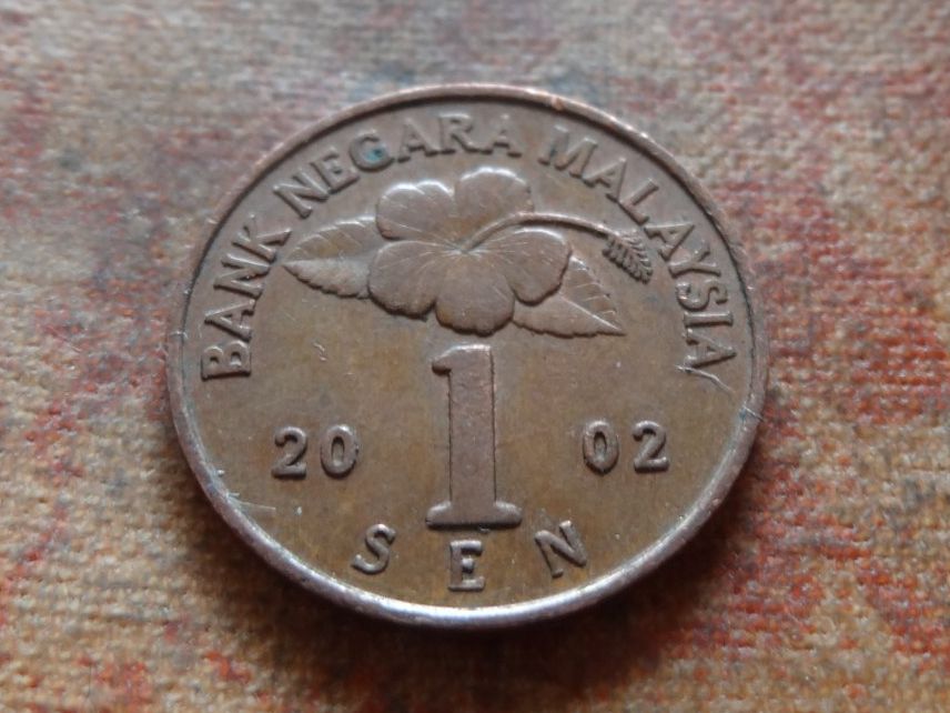 Toutes les monnaies: MALAISIE   1  Sen   2002 – D'occasion à Romanel-sur-Lausanne par Swift13