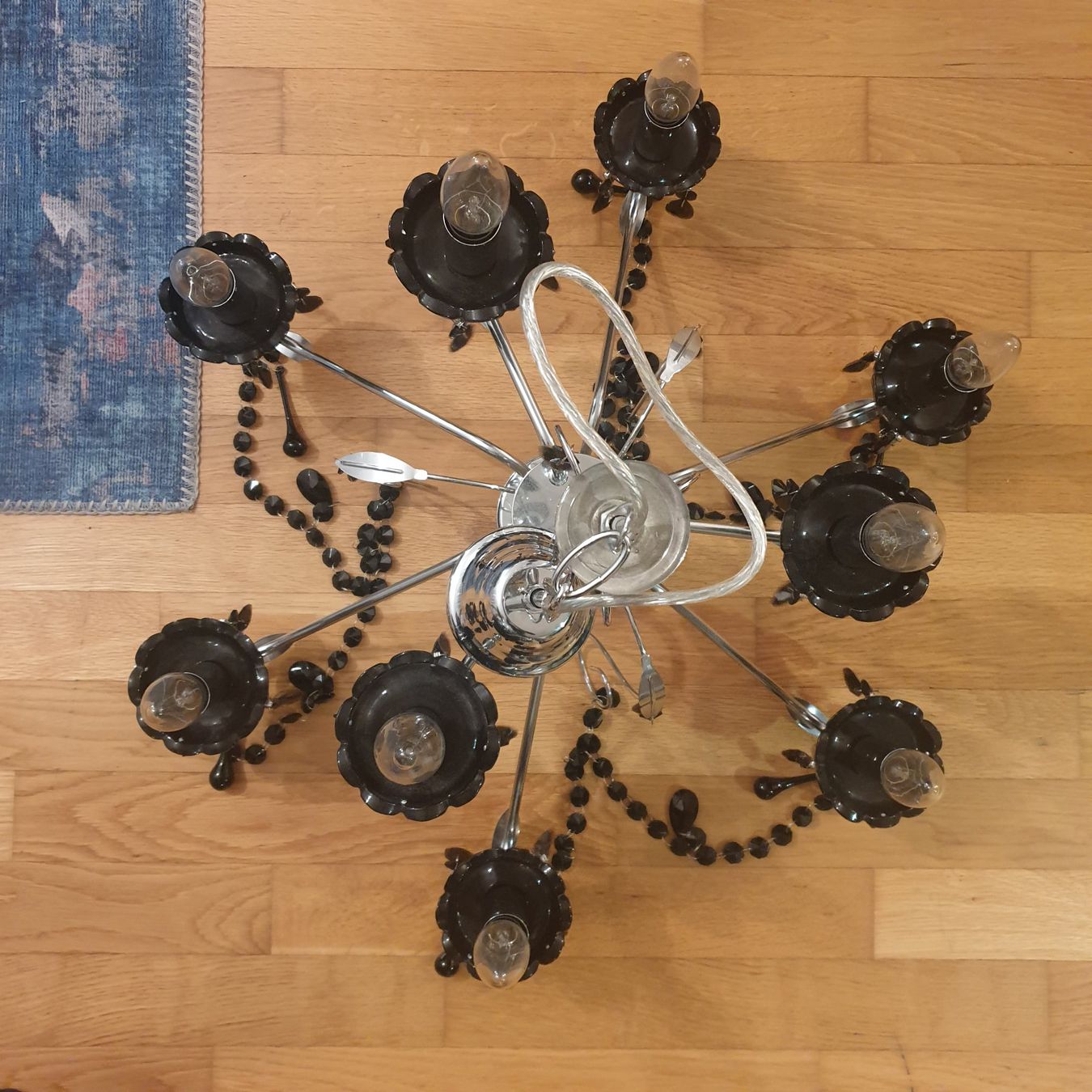 Lampadari & plafoniere: Wunderschöner, hochwertiger Kronleuchter chrom/schwarz – Usato da Neuendorf venduto da DeSiriA 2