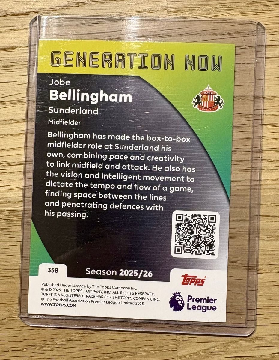 Topps Carte collezionabili: Jobe Bellingham, Topps PL 2026 – Nuovo (secondo la descrizione) da Bassersdorf venduto da Cincinnati 1