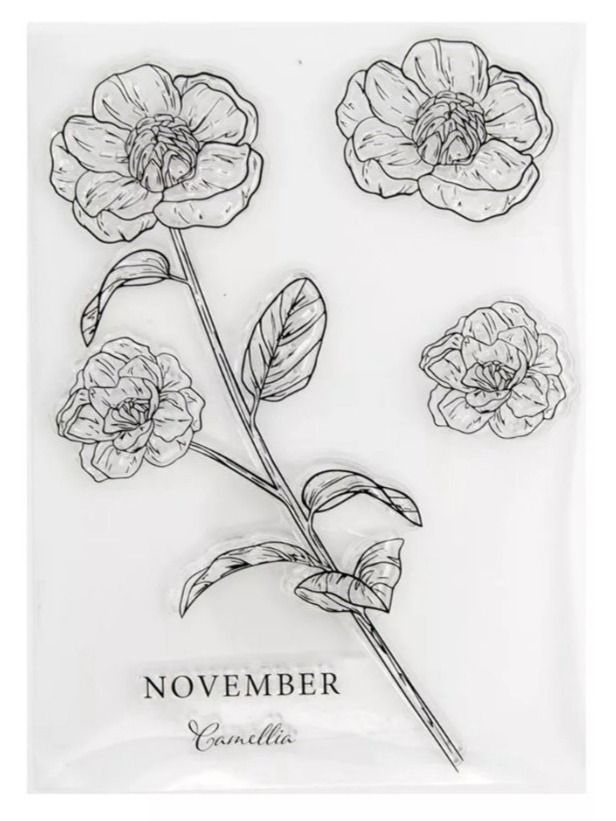 Stempel: Silikonstempel Nr.549, grosse Blumen, November – Neu und originalverpackt aus Gretzenbach von Fliegepilz56