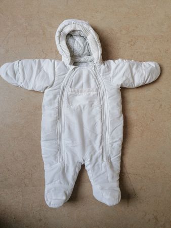 Warmer Winteranzug H&M Gr. 56 weiss Schneeanzug Baby