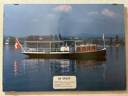 Grossfoto Dampfschiff "Greif" Greifensee 70 x 50 cm