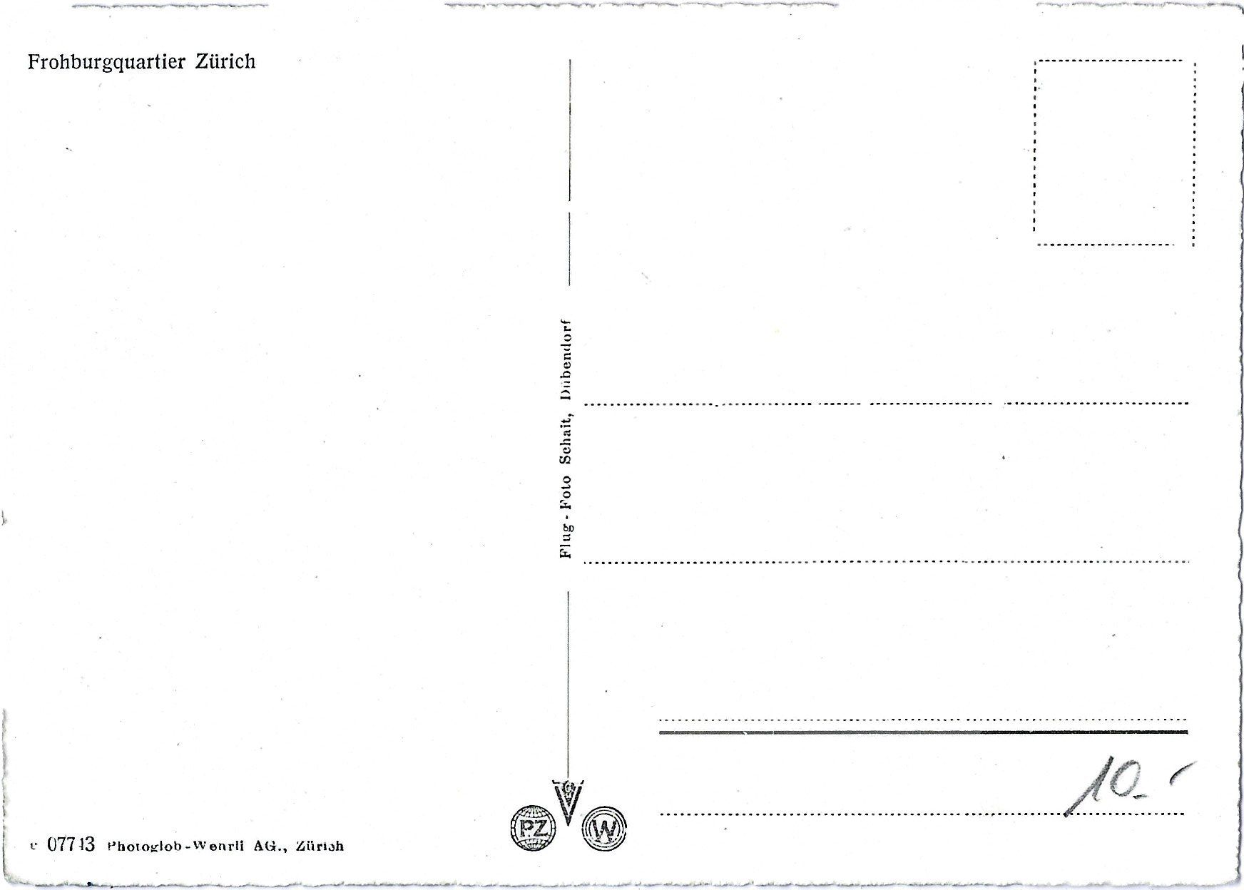 Cartes postales: Frohburgquartier  Zürich – D'occasion à Bütschwil par Jackson1A 1