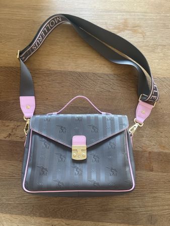 Maison Mollerus Handtasche braun/rosa