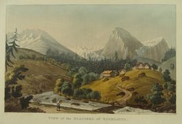 ROSENLAUI, ALTKOLORIERTE AQUATINTA 1821