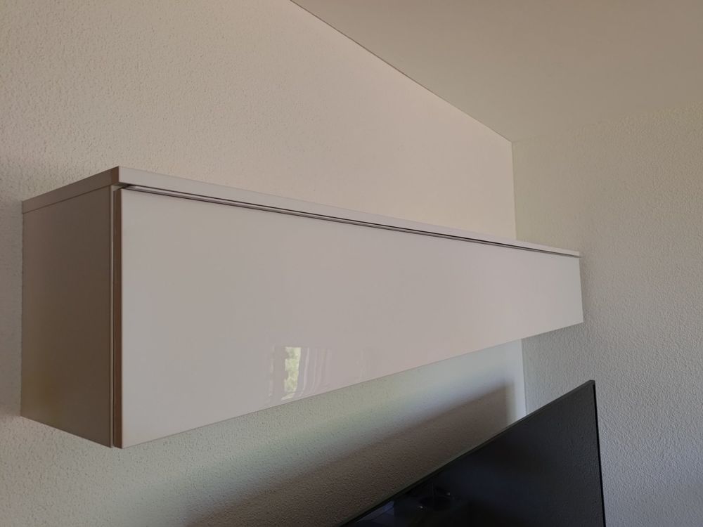 2er Set Schwebende Wandregale Aus Aluminium – 61 Cm, Weiß, Minimalistisch, Max. 6,8 Kg Belastung, Einfach Zu Montieren