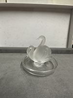 Figurine Lalique France "Deux Cygnes" - Élégance Intemporell