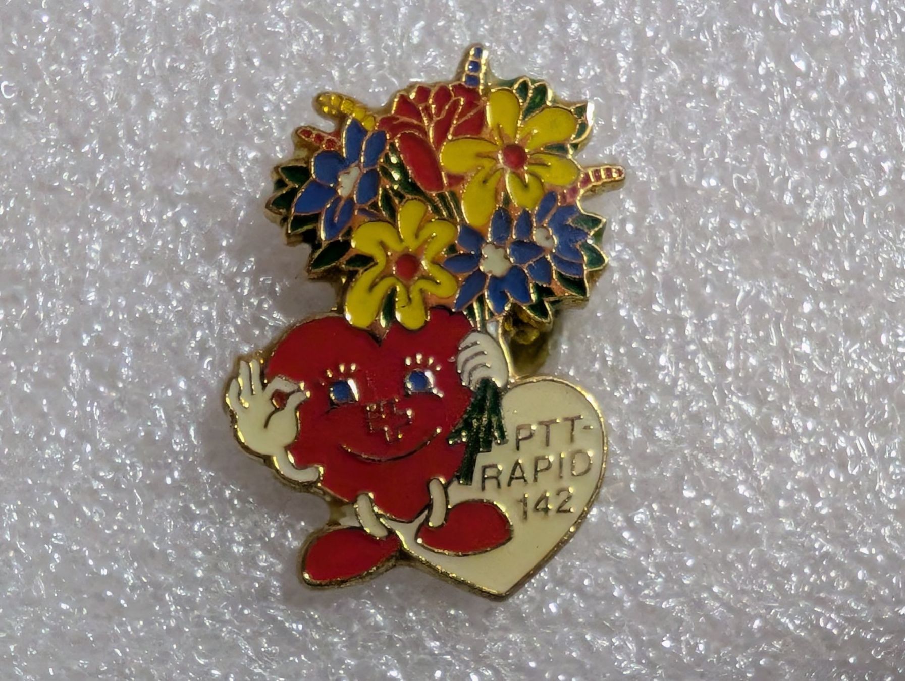 Placchette & Badge: Ansteckpin 274: PTT Rapid 142 – Usato da Oppligen venduto da Pin-Fall-Shop