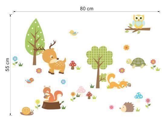 Aufkleber: Waldtiere Aufkleber 80 x 55 cm – Neu und originalverpackt aus Gurmels von Swisspod 1