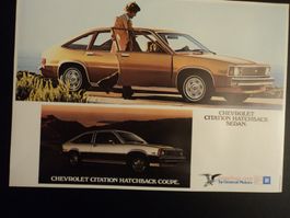 Prospekt Chevrolet Citation Hatchback Coupé Sedan 1979